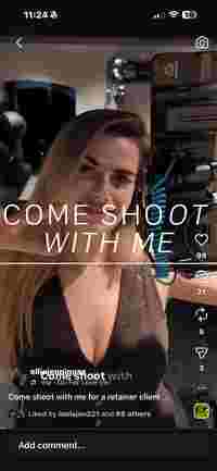 Ellie working behind a camera